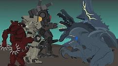 Collection of Jaeger Battles against the Kaiju of the Pacific Rim | Animation