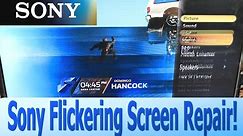 How to Repair Flickering or Ghosting Picture on Sony LCD TV KDL-46 46" and KDL-52 52" Fix