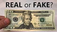 How to Tell if a $20 Bill is REAL or FAKE