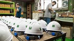 Process of Making Hard Hats. Safety Product Manufacturer in Korea