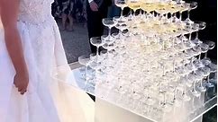 This Is Your Sign To Have A Champagne Tower At Your Wedding #wedding #weddingshorts