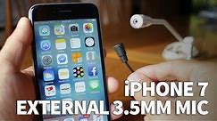 How to Connect an External Microphone to iPhone 7 with No 3.5mm Headphone Jack