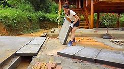How To Cast Concrete Slabs, Build Drainage Ditch, BUILDING BIGGEST LOG CABIN - My Farm