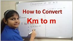 Conversion of Kilometer into Meter - km to m