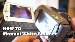 How To Change the Manual White Balance JVC EVERIO MG130