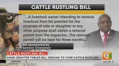 Cattle Rustling Bill: Nandi Senator... - Citizen TV Kenya