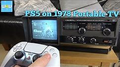 How To use a SONY PS5 on a 1978 CRT Portable TV