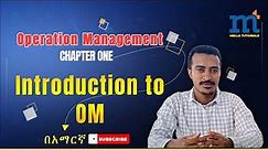 Operation Management: Chapter One; Basics of OM #input #process #output #good #service #efficiency