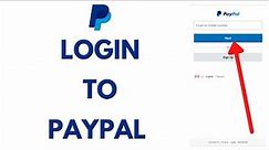 PayPal Login: Login to PayPal Account | PayPal Login Sign in