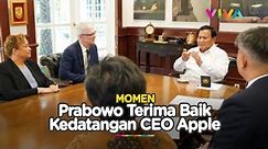 Momen Akrab Prabowo dengan CEO Apple Tim Cook, Sinyal Kolaborasi?