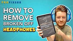 How to Remove a Broken Headphone from an iPad Headphone Jack - Solder Method!