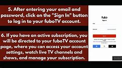 Fubo Tv Sign in - How do I log into fuboTV?