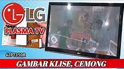 LG PLASMA TV 42PT350R GAMBAR CEMONG, KLISE