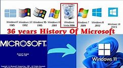Evolution of windows 1.0 to 11 | History Of Microsoft Windows From 1985-2022 | 1985-2022