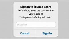 Fix "Sign in To The iTunes Store" iOS 15 -How To Fix SiGn-In to The iTunes Store Notification Error