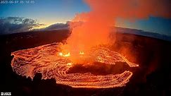 Webcam captures spectacular images of Kilauea volcano eruption in Hawaii