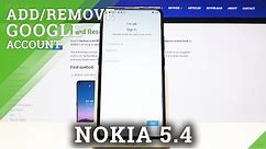 How to Add & Remove Google Account in NOKIA 5.4– Manage Google Account