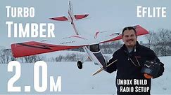 E-flite - Turbo Timber SWS - 2.0m - Unbox, Build, & Radio Setup