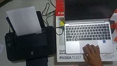Pixma TS207 Canon Cartridge Printer Setup and Testing