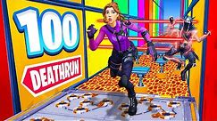 100 Level Deathrun For our New LOOT in Fortnite