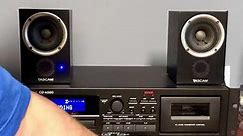 Tascam CD-Cassette Deck A580 And Tascam Powered Monitor Speakers VL-M3