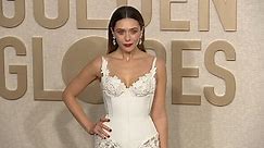 Elizabeth Olsen is an angel in white at the 2024 Golden Globes