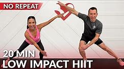 20 Min Low Impact HIIT Workout for Beginners & Fat Loss - No Repeat, No Jumping, Full Body