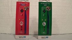 Mario & Luigi Wii Remote Plus Controllers Unboxing