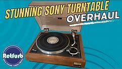 Faulty 1972 Sony 5520 Turntable Repair, Overhaul & Upgrade- Retfurb Vintage Audio