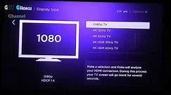 how to change the resolution on Roku