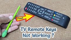 Fix Unresponsive TV Remote Buttons with a Lead Pencil | Take a pencil and fix All TV remote at home
