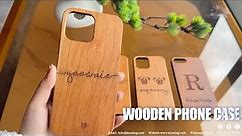 Natural Real Wooden Hand Carved Wood Cell Phone Case Cover For iPhone 11 12 13 14 15promax