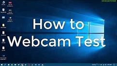 webcam test