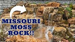 Pondless Waterfall built with Missouri Moss Rock!
