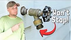 How To Fix A Leaking Outdoor Faucet! Cheap and Easy!