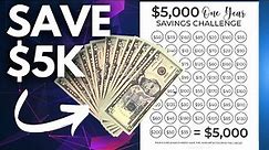 Save $5,000 In One Year Savings Challenge (HOW TO SAVE $5K IN A YEAR)