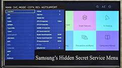 How to get access to Samsung smart TV Service Menu. How to perform factory reset. Hidden Menu