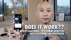 Apple Lighting to 3.5mm Adapter with External Microphone Review