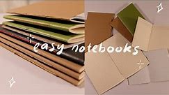 How to Make Easy and Simple Notebooks (saddle stitch, pamphlet stitch, chain stitch, staple)