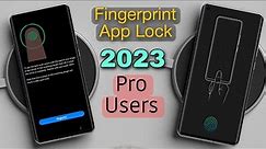 Best Fingerprint App Lock 🔐 For All SAMSUNG Smartphones 🔥 Working Like official App lock 🔐 📱