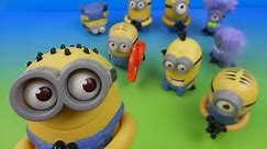 McDONALD'S MINIONS SET OF 9 DESPICABLE ME 2 MEAL MOVIE TOY'S COLLECTION VIDEO REVIEW