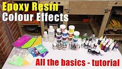 Resin Colour Basics - what you can use to add color to your resin - Resin Tutorial