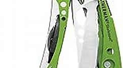 LEATHERMAN, Skeletool Lightweight Multitool with Combo Knife and Bottle Opener, Green