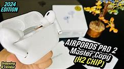 AirPods Pro 2 Master Clone🔥 *H2 Chip* With 100% ANC, GPS , AND WIRELESS CHARGING |Unboxing & Review