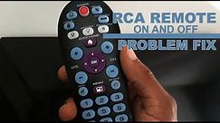 RCA REMOTE TV SET UP/ FIXING ON & OFF POWER ISSUES