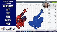 DIY Spiderman Off The Mat Party Prop | Marvel Comics | Design Space Tutorial | The Useless Crafter
