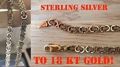 How to Gold plate silver at home using electroplating / electrolysis