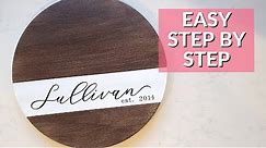 Easy Personalized lazy susan turntable Tutorial