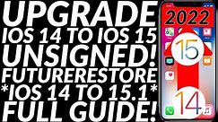 How to Upgrade iOS 14 to 15 unsigned versions | FutureRestore iOS 15.1 unsigned iOS versions | 2022