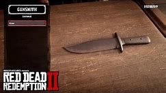 RED DEAD REDEMPTION 2 - HUNTING KNIFE (Weapons Customization & Showcase)